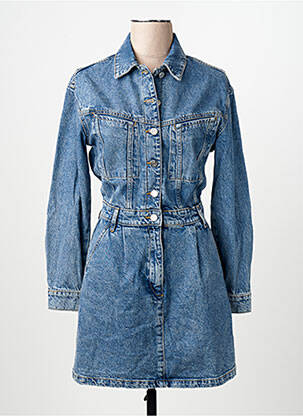 Robe courte bleu MANGO femme