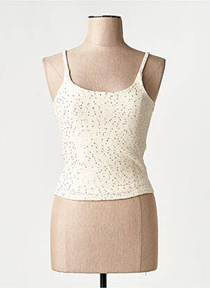 Débardeur beige MANGO femme