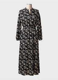 Robe longue noir GARCIA femme