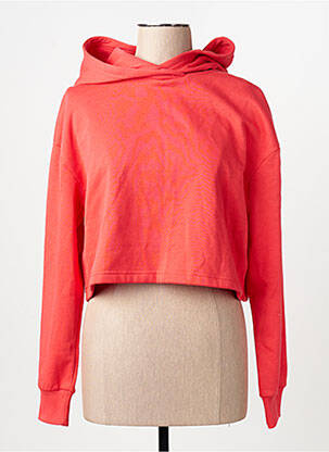 Sweat-shirt à capuche manches longues manches longues rouge ONLY femme