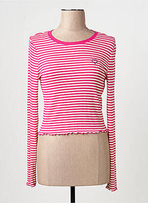 T-shirt manches longues manches longues rose ONLY femme