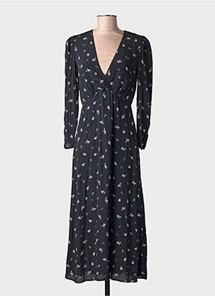 Robe longue noir MANGO femme