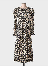 Robe longue noir MANGO femme