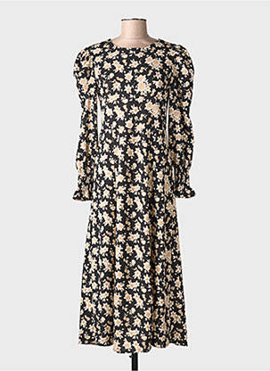 Robe longue noir MANGO femme