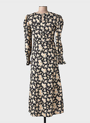 Robe longue noir MANGO femme