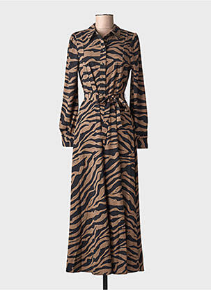 Robe longue manches longues manches longues marron VERO MODA femme