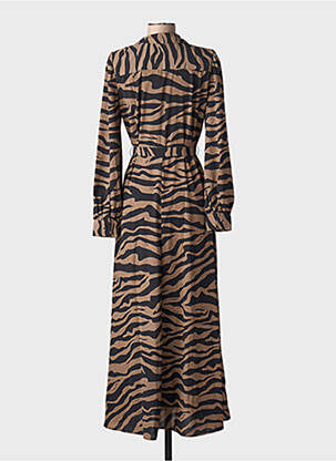 Robe longue manches longues manches longues marron VERO MODA femme