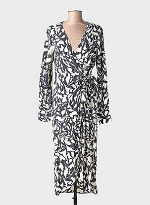 Robe longue noir MANGO femme