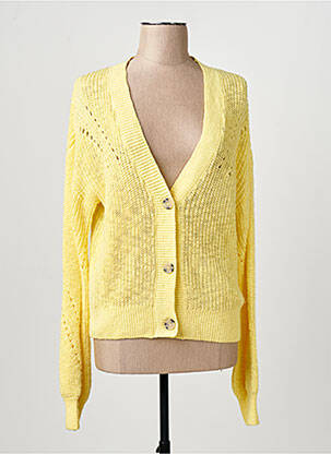 Gilet manches longues jaune GARCIA femme