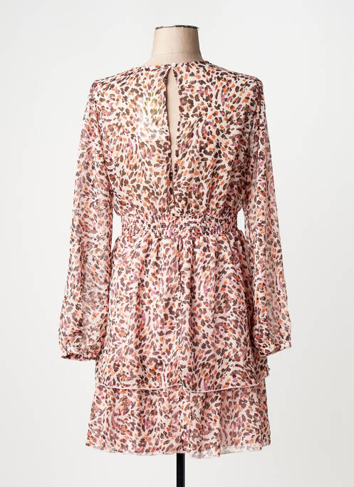Robe longue col v rose ONLY femme