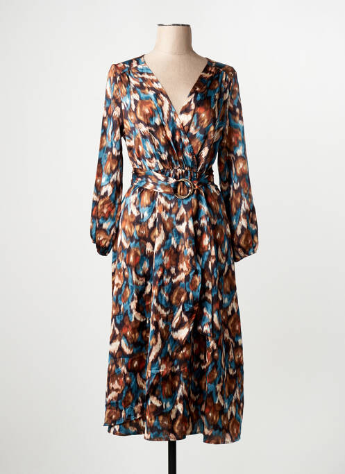 Robe longue marron MILLENIUM femme