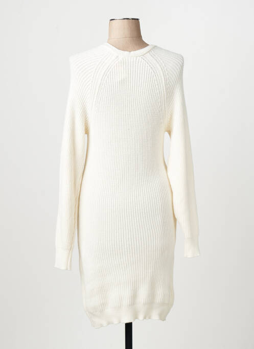 Robe pull beige MANGO femme