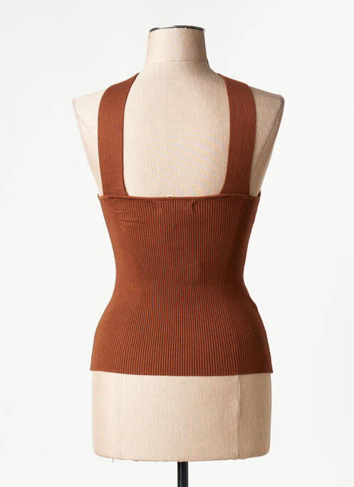 Top marron MANGO femme