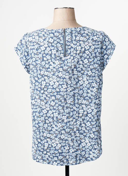 Blouse manches courtes manches courtes bleu ONLY femme