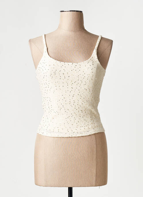 Débardeur beige MANGO femme