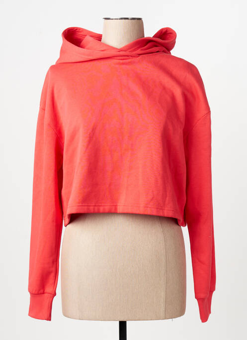 Sweat-shirt à capuche manches longues manches longues rouge ONLY femme