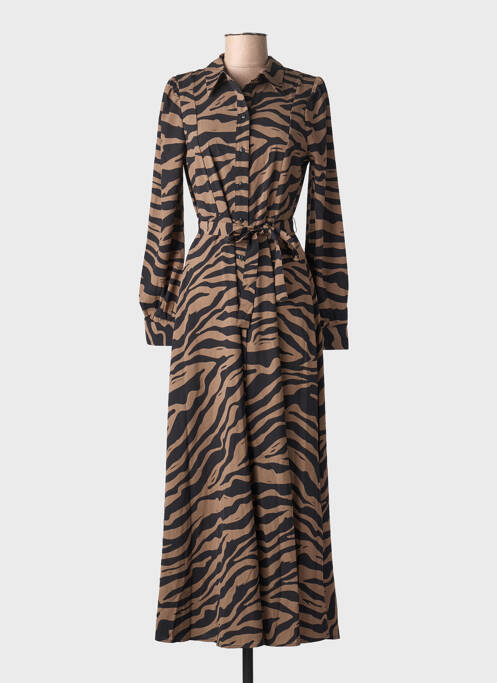 Robe longue manches longues manches longues marron VERO MODA femme