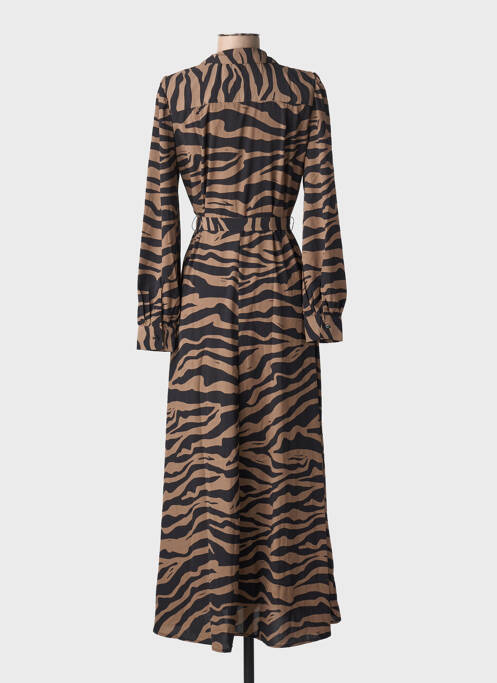 Robe longue manches longues manches longues marron VERO MODA femme