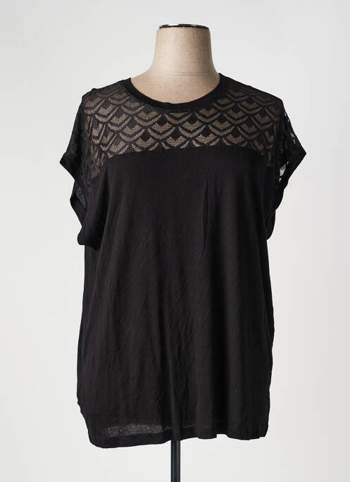 T-shirt coupe droite noir CARMAKOMA femme