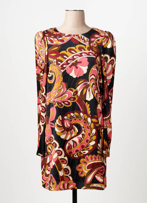 Robe mi-longue rose MANGO femme