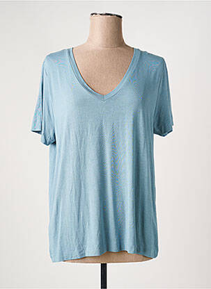 T-shirt bleu MANGO femme