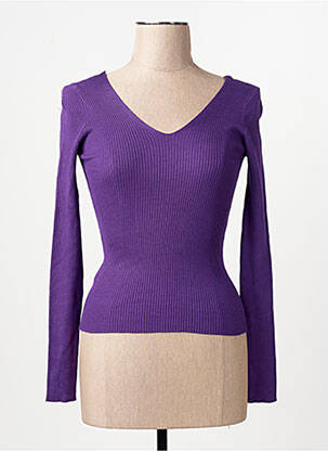 Pull violet MANGO femme