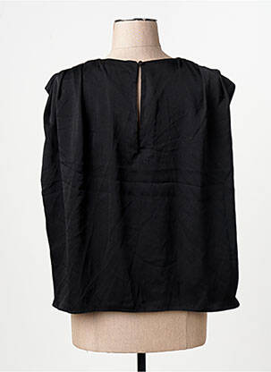 Blouse col rond sans manche noir VILA femme