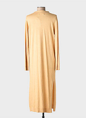 Robe courte jaune MANGO femme