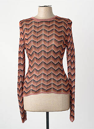 Pull orange MANGO femme