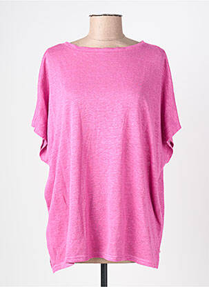 T-shirt violet MANGO femme