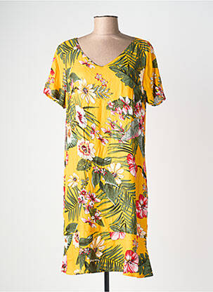 Robe courte jaune STREET ONE femme