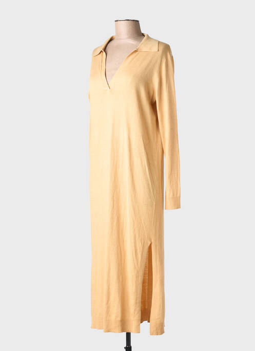 Robe courte jaune MANGO femme