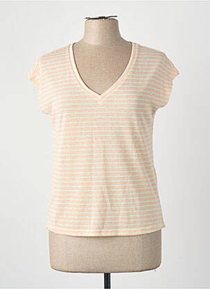 T-shirt manches courtes manches courtes rose ONLY femme
