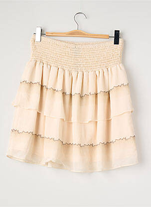Jupe courte beige NÜ femme