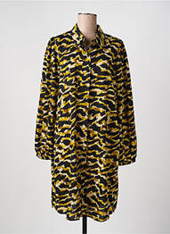 Robe mi-longue manches longues manches longues jaune VERO MODA femme