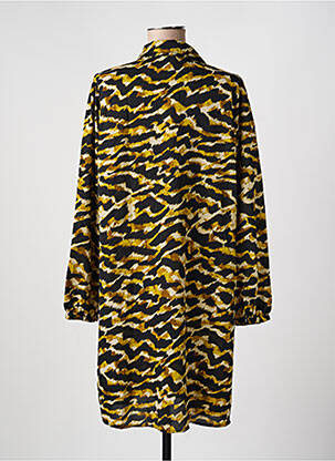 Robe mi-longue manches longues manches longues jaune VERO MODA femme
