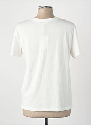 T-shirt coupe droite blanc JACQUELINE DE YONG femme