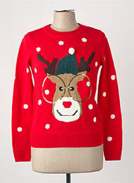 Pull col rond rouge VERO MODA femme