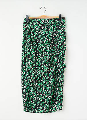 Jupe mi-longue taille haute vert VILA femme