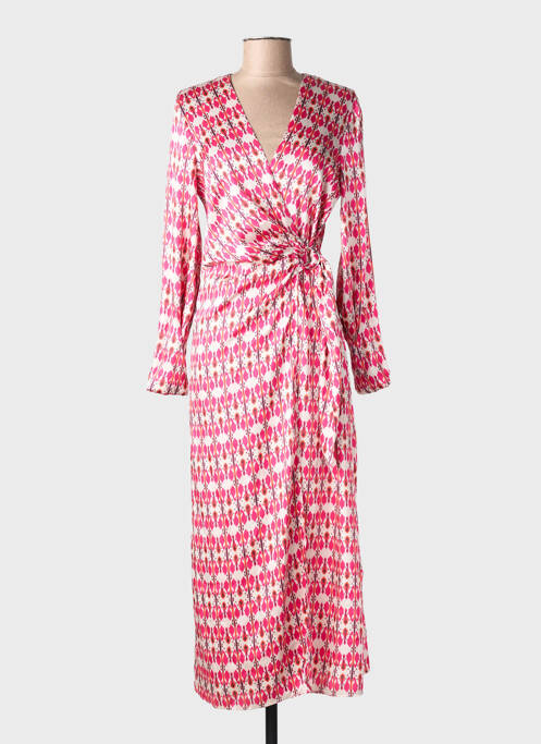 Robe longue rose MANGO femme