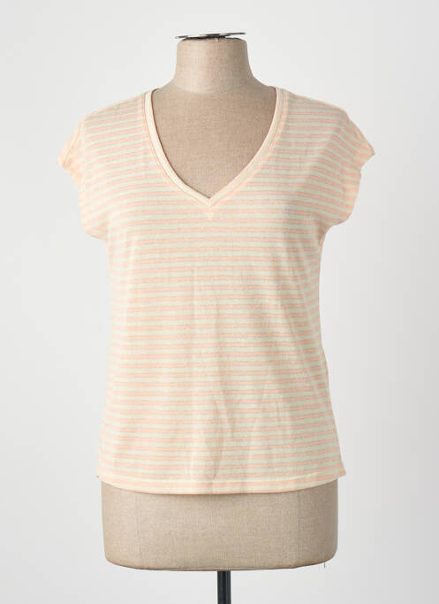 T-shirt manches courtes manches courtes rose ONLY femme