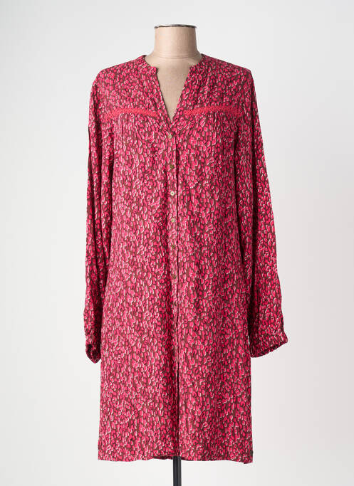 Robe mi-longue rose GARCIA femme