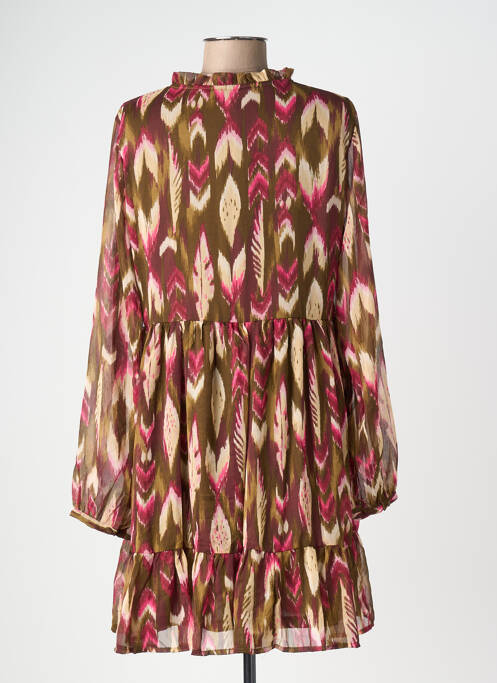 Robe mi-longue marron ONLY femme