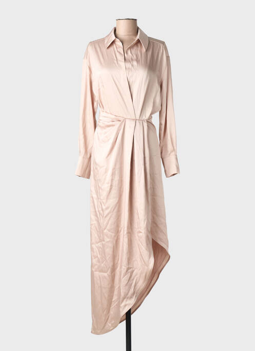 Robe longue beige MANGO femme
