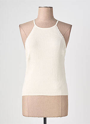 Débardeur col dos nu blanc ONLY femme