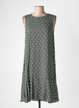 Robe mi-longue vert OPUS femme