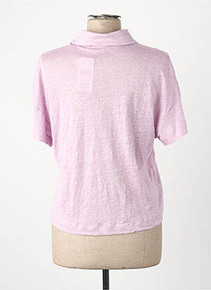 Polo violet MANGO femme