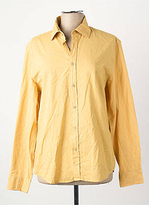 Chemise manches longues jaune MANGO homme