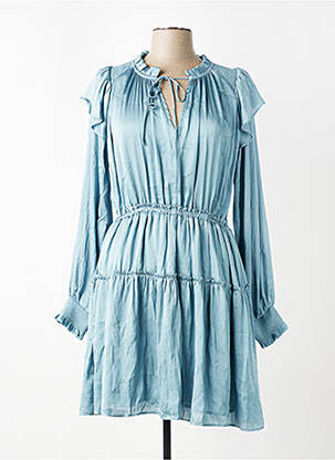 Robe courte bleu MANGO femme
