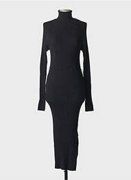 Robe longue noir MANGO femme